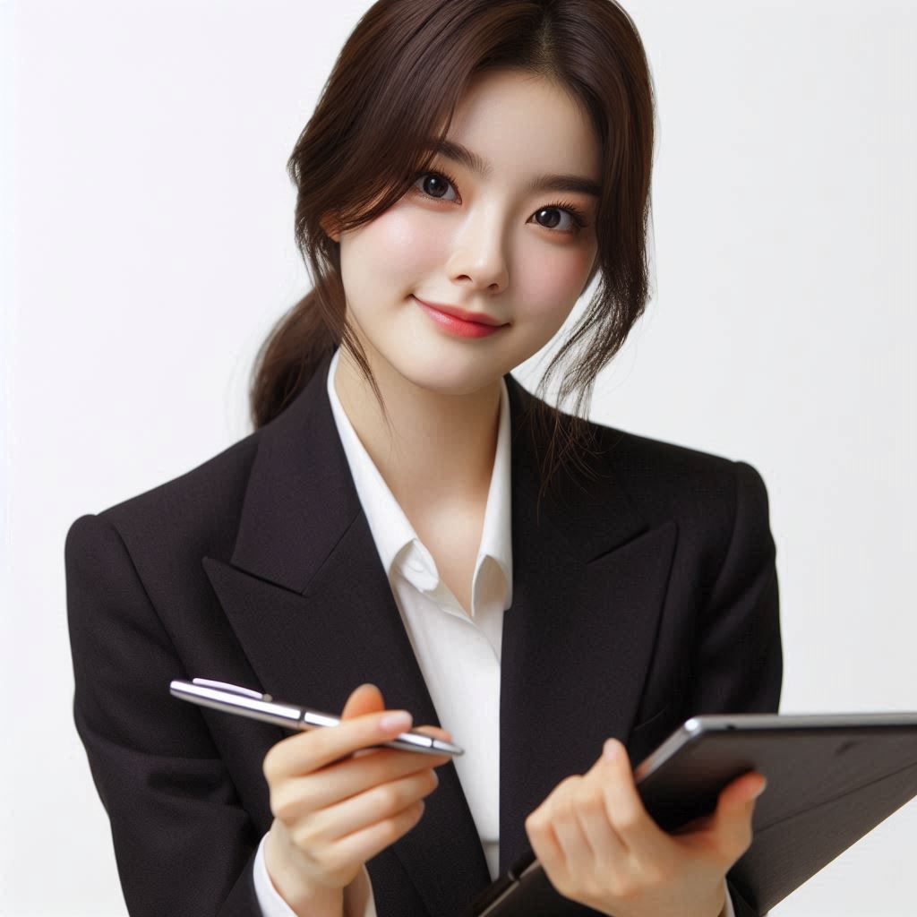 상담해주는 여성6